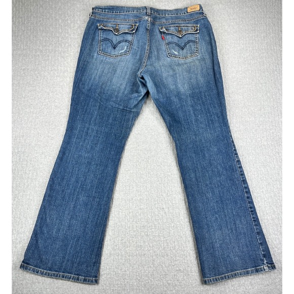 Levi's Denim - Levi's 515 Boot Cut Jeans Women 16/36X30 Medium Wash Blue Flap Pocket high-rise